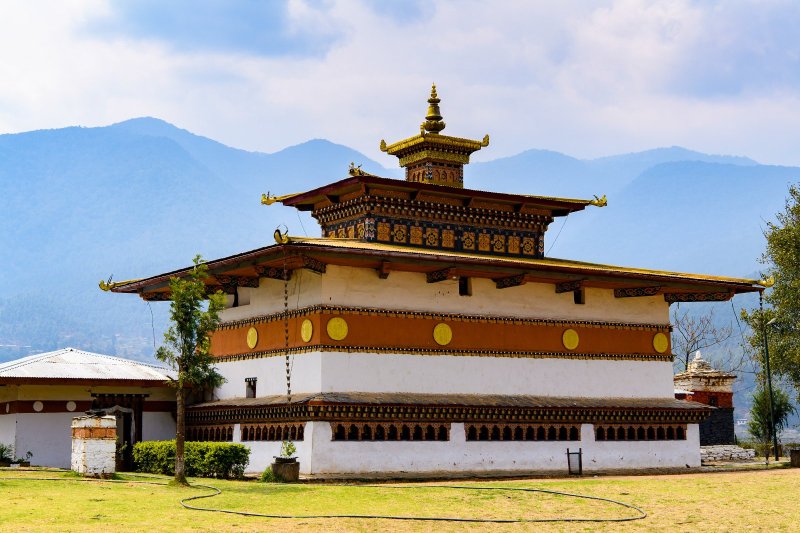 Bután: Chimi Lhakhang, monasterio budista de Punakha