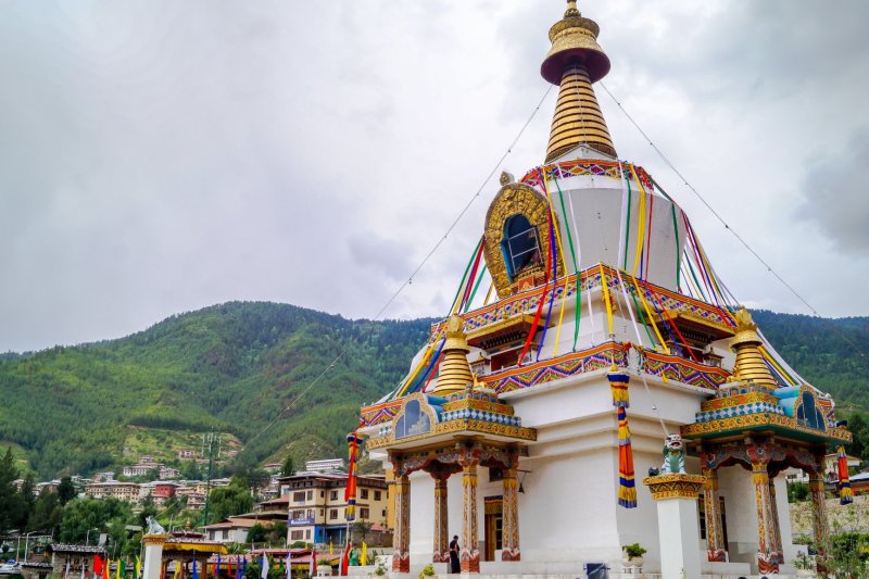 Bután: National Memorial Chorten en Timbu