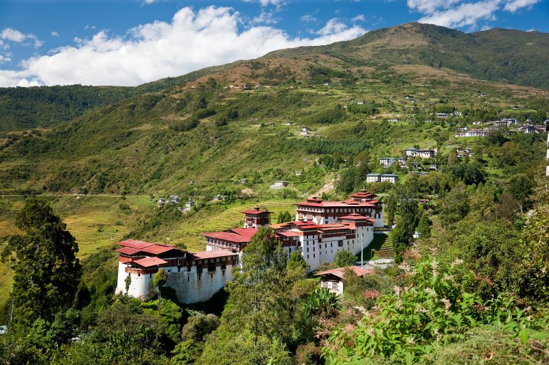 Bután: Tongsa Dzong, monasterio budista y fortaleza en Trongsa