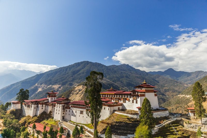 Bután: el majestuoso dzong de Trongsa en el valle de Bumthang