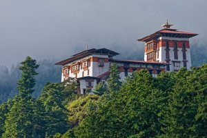Bután: Jakar Dzong en el valle de Bumthang
