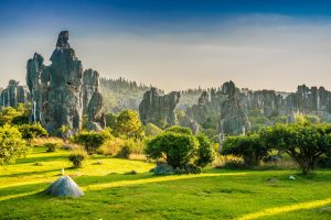 China: bosque de piedra en Yunnan