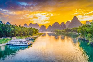 China: crucero en Guilin sobre el rio Lí