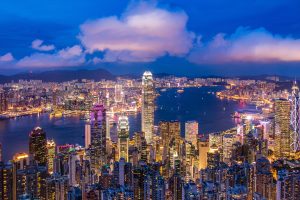 Hong Kong: vista nocturna desde Victoria Peak