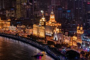 China: Shanghai, edificios históricos en el Bund