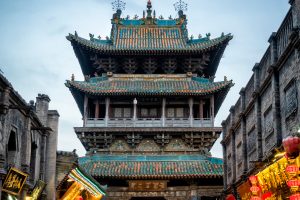 China: Torre Shilou en Pingyao