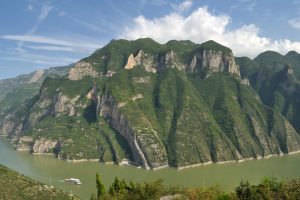 China: vista de las gargantas del río Yangtsé