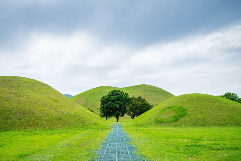 Corea del Sur: vistas del famoso parque de Cheonmachong en Gyeongju