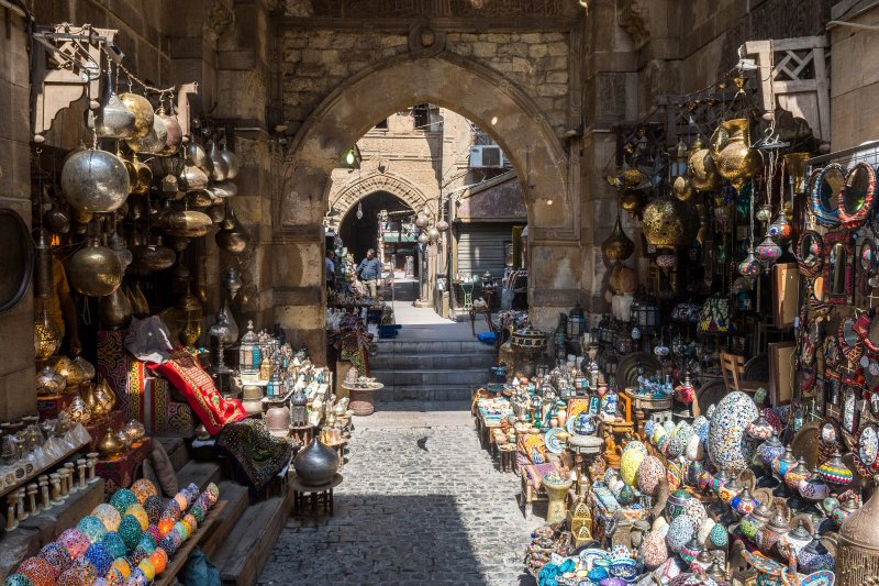 Egipto: ambiente oriental en el bazar Khan el-Khalili