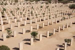 Egipto: cementerio militar de la Commonwealth en El-Alamein