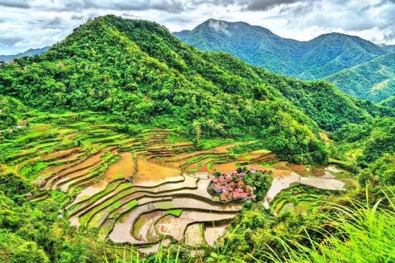 Filipinas: terrazas de arroz de Bangaan en Luzón