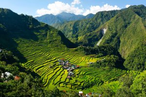 Filipinas: terrazas de arroz de Batad en las montañas de Ifugao