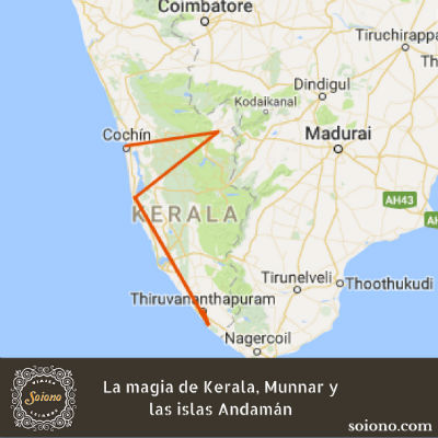 La magia de Kerala, Munnar y las playas de Kovalam