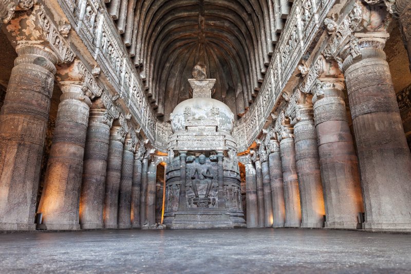 India: cuevas de Ajanta, Patrimonio de la Humanidad