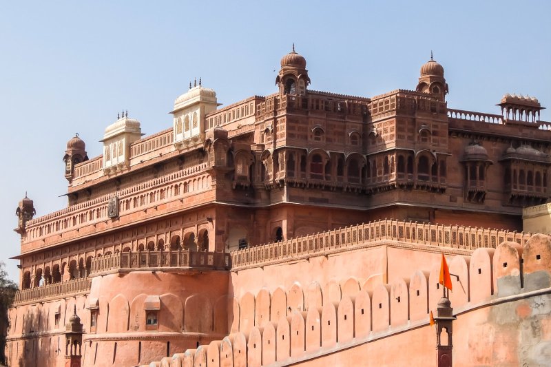 India: arquitectura majestuosa del fuerte de Junagarh en Bikaner