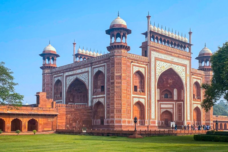 India: fuerte de rojo de Agra