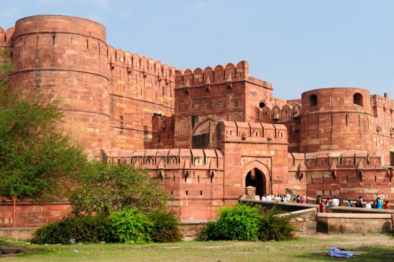 India: arquitectura mogola del Fuerte Rojo de Agra