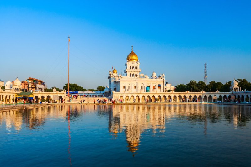 India: Gurudwara Bangla Sahib en Delhi