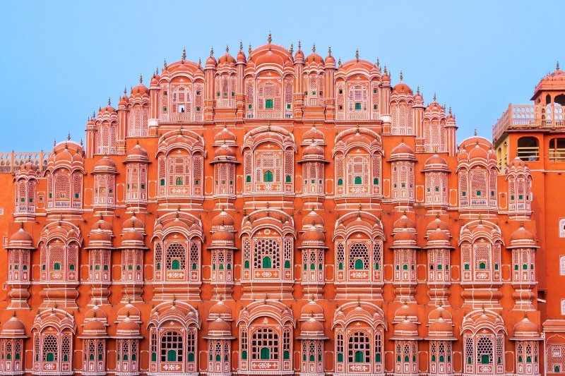 India: el Hawa Mahal, emblemático monumento de Jaipur, Rajastán