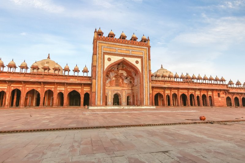 India: la histórica Jama Masjid de Fatehpur Sikri construida en arenisca roja