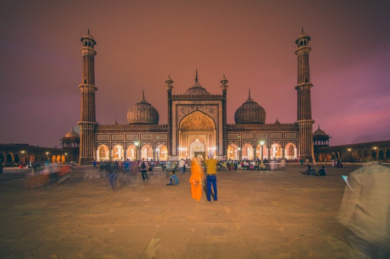 India: Jama Masjid en la Vieja Delhi
