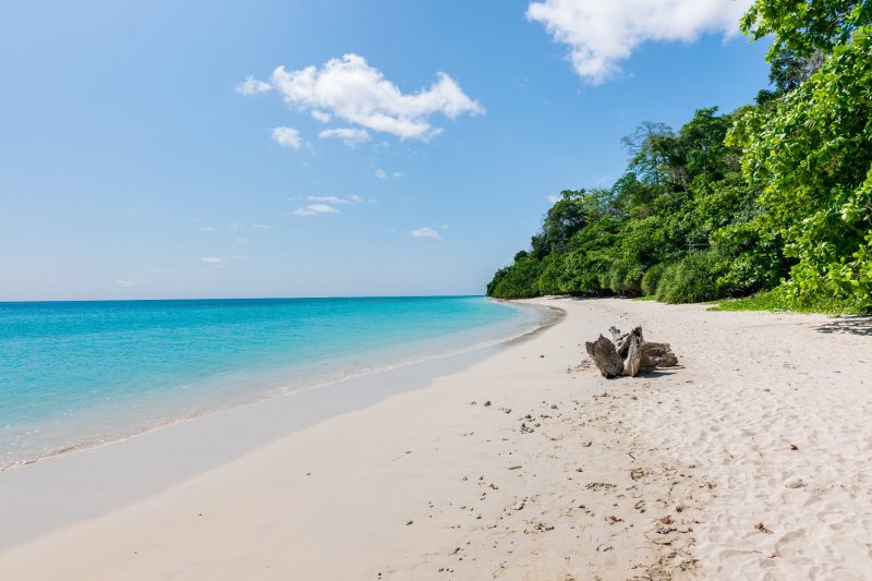 India: la arena blanca de Kalapathar Beach en la isla Havelock
