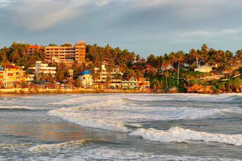 India: playa de Kovalam, Kerala