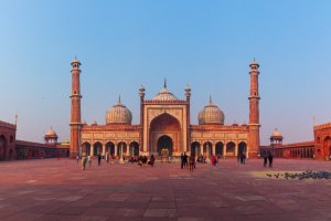 India: Jama Masjid, la gran mezquita de Vieja Delhi