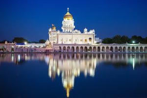 India: Gurdwara Bangla Sahib en Nueva Delhi