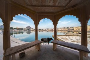 India: el lago sagrado de Pushkar, centro de peregrinación hindú en Rajastán