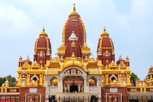India: templo Birla Mandir (Lakshmi Narayan) en Nueva Delhi