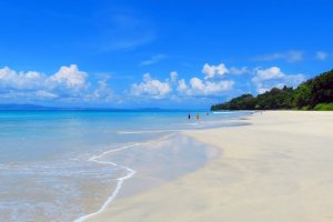 India: playa de Radhanagar en la isla Havelock, islas Andamán