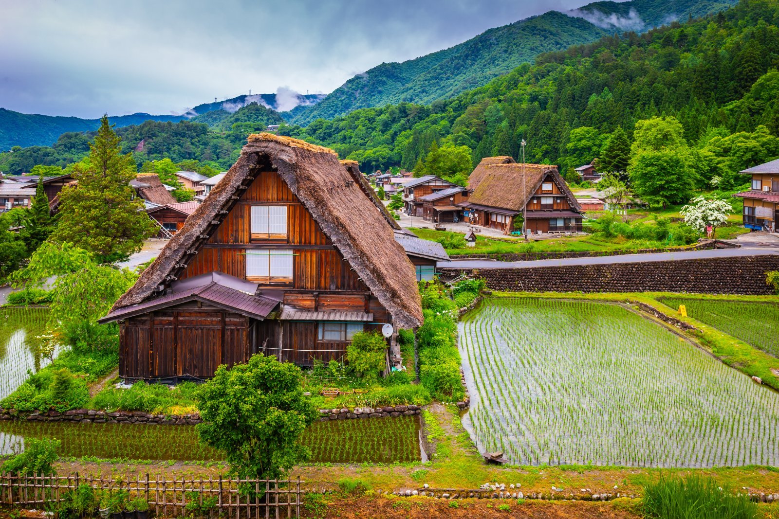Japón: arquitectura tradicional en Shirakawa-go, Patrimonio de la UNESCO