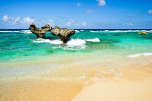 Japón: Heart Rock y las playas de la isla Kouri en Okinawa