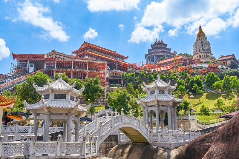 Malasia: templo Kek Lok Si en Georgetown, isla de Penang