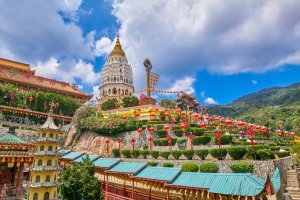 Malasia: templo Kek Lok Si en Georgetown, isla de Penang