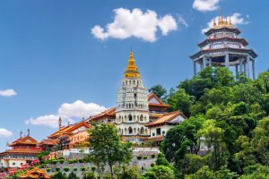 Malasia: vistas del templo Kek Lok Si en Penang