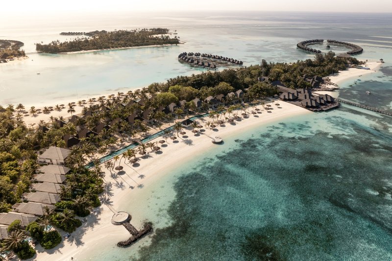 Maldivas: visión panorámica de la isla Sun Siyam Olhuveli