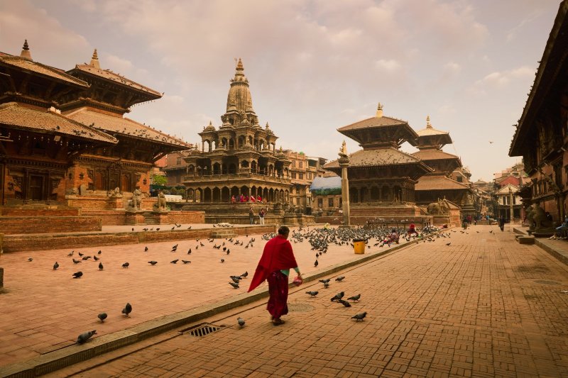 Nepal: plaza Durbar de Patan en Lalitpur