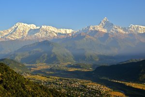 Nepal: amanecer sobre el Machapuchare desde Sarangkot, Pokhara