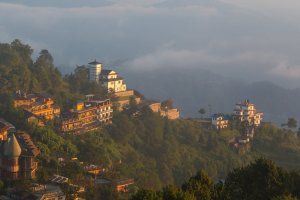Nepal: amanecer en Nagarkot, valle de Katmandú