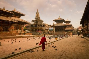 Nepal: plaza Durbar de Patan en Lalitpur