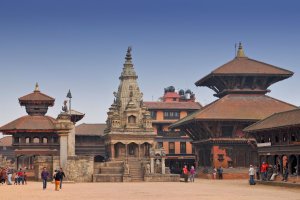 Nepal: plaza Durbar de Bhaktapur