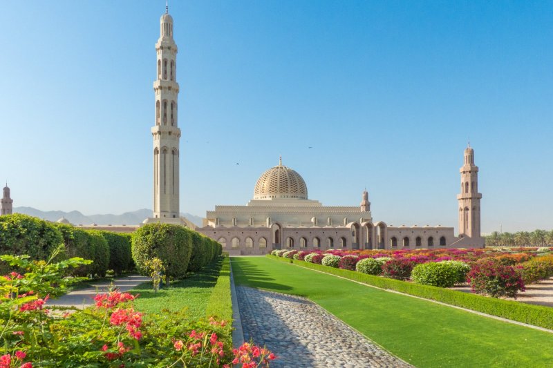 Omán: Gran Mezquita del Sultán Qaboos en Mascate