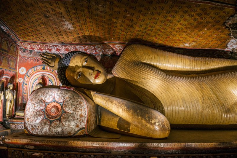 Sri Lanka: el templo rupestre de Dambulla, Patrimonio de la Humanidad.