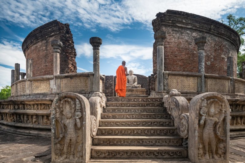 Sri Lanka: ruinas de la antigua ciudad histórica de Polonnaruwa
