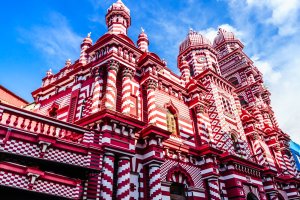 Sri Lanka: mezquita Jami Ul-Alfar, la icónica Mezquita Roja de Colombo