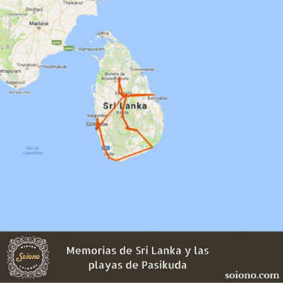 Memorias de Sri Lanka y las playas de Pasikuda