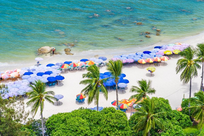 Tailandia: panorámica de la ciudad y la bahía de Hua Hin
