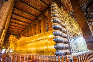 Tailandia: el Gran Buda Reclinado del templo Wat Pho en Bangkok